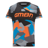 GMBN Kids Archive Camo Jersey Short Sleeve - Orange & Blue